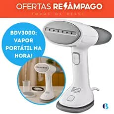 Ferro Vaporizador De Roupas Vertical 3 Em 1 Dobrável Portátil E Compacto Bivolt BDV3000