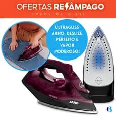 Ferro De Passar Roupas A Vapor Antigotejamento Ultragliss Original Base Durilium Airglide 127v Arno