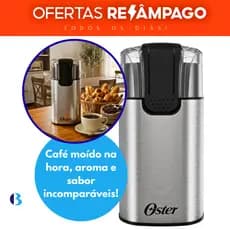 Moedor De Café Elétrico Em Inox Compacto Oster 150W 127V 60g – Prepare Café Fresco E Moído Na Hora!