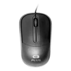 Mouse Óptico Usb C3tech Ms-35bk Preto 1000dpi Ambidestro