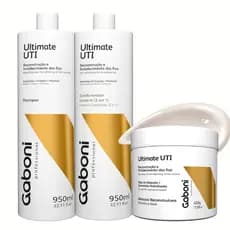 Kit Reconstrução Capilar Profissional Shampoo + Condicionador Leave-in (2 em 1) + Máscara