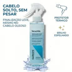 Leave-in Spray Versatile Gaboni Professional Protetor Térmico Multifuncional Brilho Espelhado 200ml