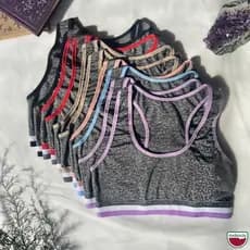 Kit 12 Top Nadador Suplex Mescla Treino Academia Yoga Fitness Feminino Atacado Cropped Musculação