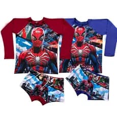 Sunga Infantil Blusa Térmica Proteção Solar Uv50 Kit Praia