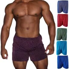 Kit 5 Cuecas Samba Canção Short de Dormir Masculino