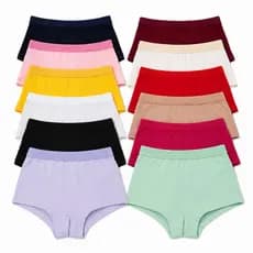 Kit 10 Calcinhas Box Infantil Shortinho Algodão Confortável