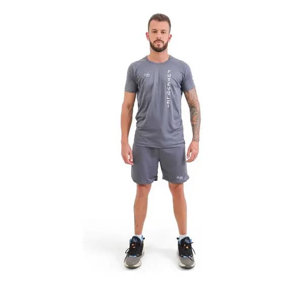 Conjunto Bermuda E Camiseta Dryfit Futevôlei Premium Treino