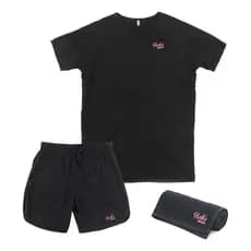 Kit 3 Dry Fit Camiseta + Bermuda Esportiva Academia Brinde