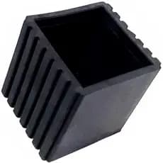 4 Ponteira Sapata Tampa Ext 60x60 Pvc Para Aparelho Fitness