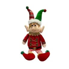 Boneco Elfo Duende De Natal 43cm Enfeite Decorativo Natalino