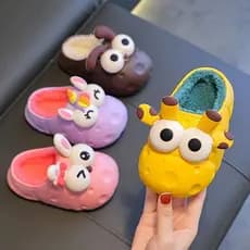 Pantufa Infantil Com Bichinhos 3d Emborrachado Solado Pvc
