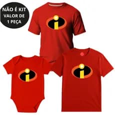 Camiseta Adulto, Infantil e Body Bebê Unissex Incríveis Festa Temática NÃO É KIT - 1 PEÇA
