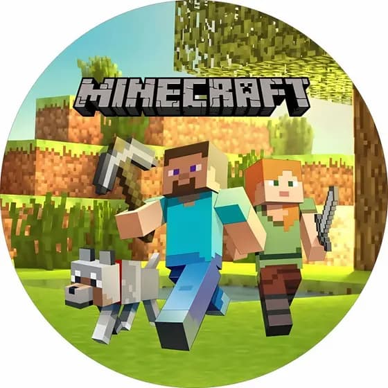 Painel Festa Gamer Minecraft | Mundo dos Blocos | Tecido Premium + Frete Grátis