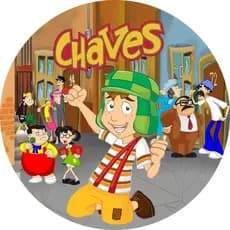 Painel Festa Desenho Chaves Tecido Sublimado 50x50