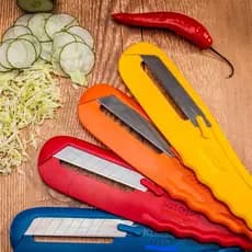 Kit 4 Fatiadores De Legumes Kitop Fatia Corta Fininho Prático