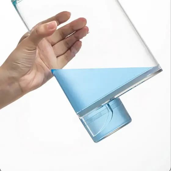 Dispenser Plástico Transparente com Tampa Hermética Dosador Pote Detergente Multiuso