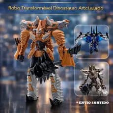 Boneco Robo Tiranossauro Rex Transformacao Super Charge Poderoso Brinquedo Infantil Sortido