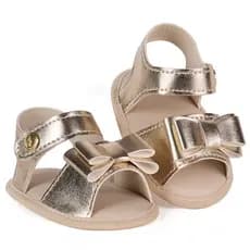 Sandalia Bebe Menina Laço Infantil Preto