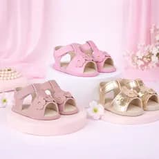 Sandalia Bebe Menina Flores Infantil Varias Cores e Modelos Dia a Dia