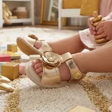 Sandália Infantil Feminina Recém Nascido com Flor