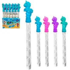 KIT 24 LANCA BOLHA DE SABAO NO TUBO UNICORNIO WHOOSH 37CM