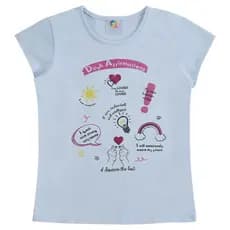 Blusa Meia Malha Menina Infantil e Juvenil Verão | Azul