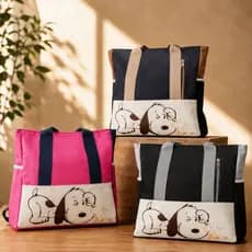 Bolsa Feminina Snoopy Retrô Cores Lindas
