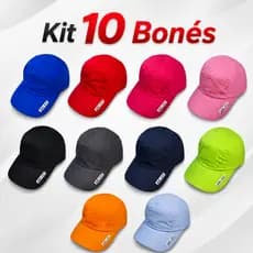 Kit 10 Bonés Esportivos Várias Cores Praia Academia Sol Verão