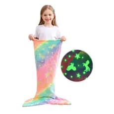 Calda Sereia Manta Cobertor Dormir Quentinho Infantil Saco de dormir