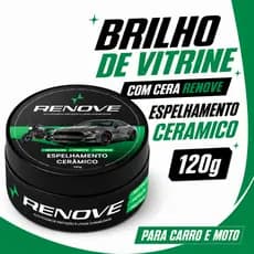 Cera Carnaúba Automotiva Renove 120g - Brilho Profundo, Toque Liso e Repelência à Água