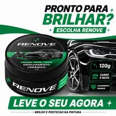 Cera Automotiva Com Carnaúba 120g Renove Espelhamento Cerâmico