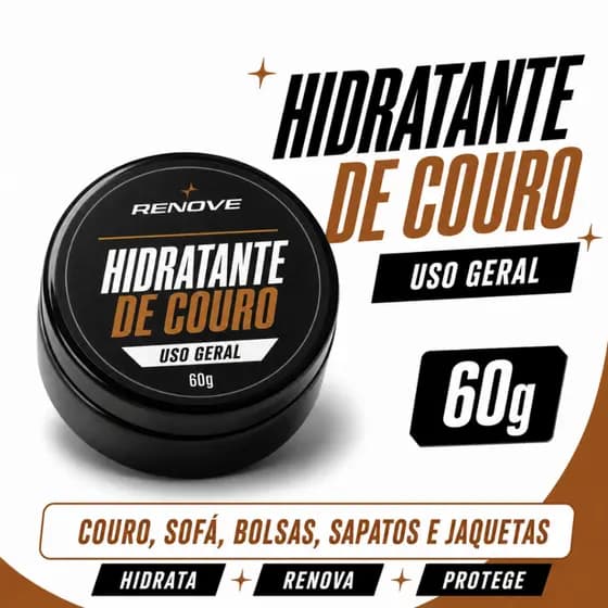 Hidratante Para Couro 60g Renove - Sofá, Banco, Bolsa, Sapato e Jaqueta