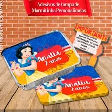 Rótulos Adesivos Para Tampa de Marmitinhas Personalizada