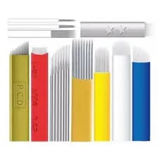 Kit 100 Laminas Tebori Sobracelhas Micropigmentação
