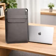 Case Capa Notebook Em Couro Com Mouse Pad 2 Em 1 Até 17.3pol