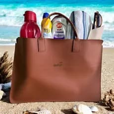 Kit Bolsa Minimalista Multi Funcionalidades + Porta Óculos Estojo Case Couro Badplay
