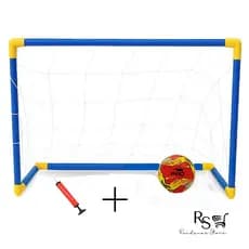 Kit Golzinho Mini Trave Futebol Infantil Gol Brinquedo para Criança Bola e Bomba de Ar