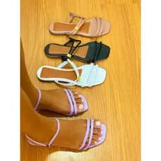 kit com 2 Rasteirinha trançada feminina confortavel rasteira sandália dia dia