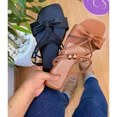 kit com 2 sapato feminino sandália feminina rasteirinha papete sandália feminina confortável