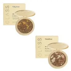 Bronzer e Iluminador Marmorizado Marble Essence Glass Ruby Rose