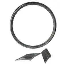 Aro De Roda Dianteira E Jogo De Raios Moto Biz 100/110/125 Cromados 4 MM