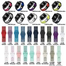 Pulseira Smartwatch Silicone Furo Para SMARTWATCH Series 38mm 40mm 42mm 44mm Series