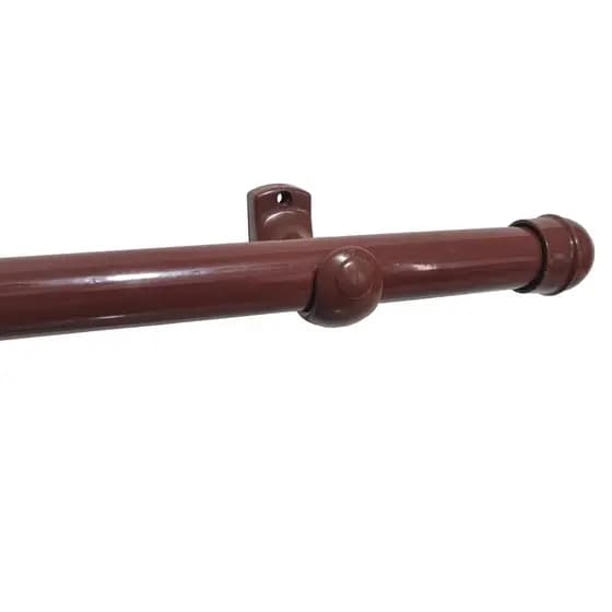 Varão de Cortina 3.00m Metal Revestido 28mm Completo Grosso