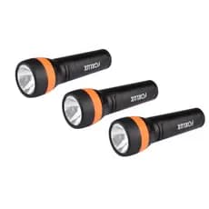 KIT 3 Lanternas Grande a Pilha RESISTENTE LED em ABS Uso doméstico Foxlux