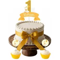 TOPO DE BOLO PATINHO ♥ TOPO + TOPINHOS DE CUP CAKE