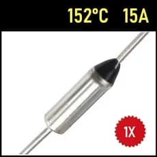 1 Fusível Térmico 15A 152C 152°C 152 Graus 250V
