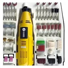 Micro Retifica com 234 Acessórios 220V e Maleta CH2904-X Charbs Kit Mini Furadeira Profissional