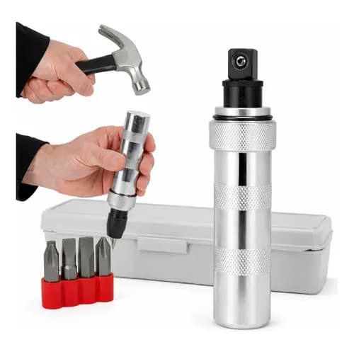 Chave Impacto Manual 5pç Pontas Phillips Fenda Extrator Bits