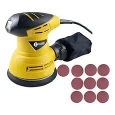 Lixadeira Roto Orbital Kit 10 Lixa Velcro 240w 5 220v Amarelo 60hz Lixadeira Profissional
