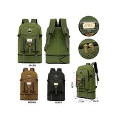 Mochila Sport Lona Unissex Grande 50l com Altíssima Qualidade e Resistente